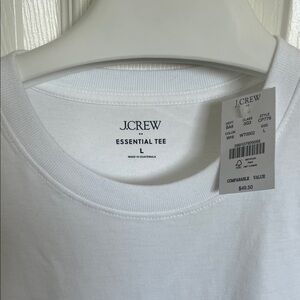 NWT J.Crew Classic White Essential Tee